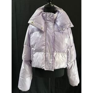 Women’s Unreal Fur Fractals Puffer Jacket Size XL